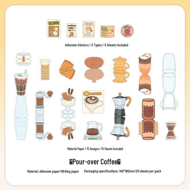 Infeel.Me Fresh Market Series 11 Sticker & Writing Paper DIY Pack