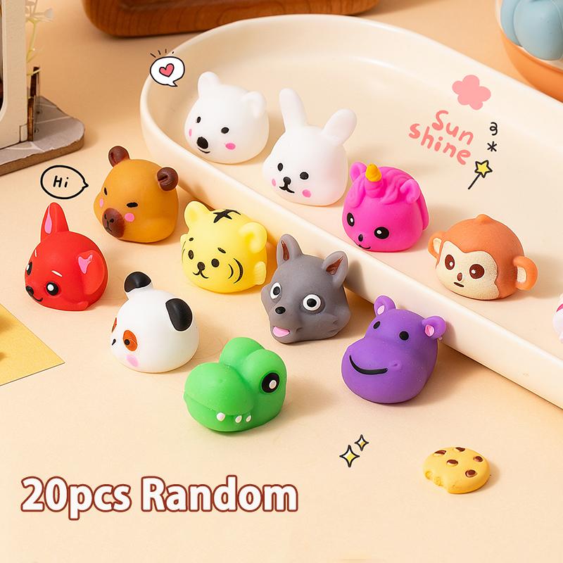 Mochi Squishy Fun Education Insect Squeeze Taba Squish Cartoon Animal Squeeze Stress Toys Party Decoration Birthday Gift For Kid