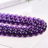 Violet Quartz Onyx Stone Beads 15"Strand Smooth Loose Spacer Beads 4/6/8/10/12mm for Jewelry Making DIY Bracelets Accessories