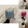Popular Vintage Shoulder Bag With Street Style Element Stitching Line For Daily Match