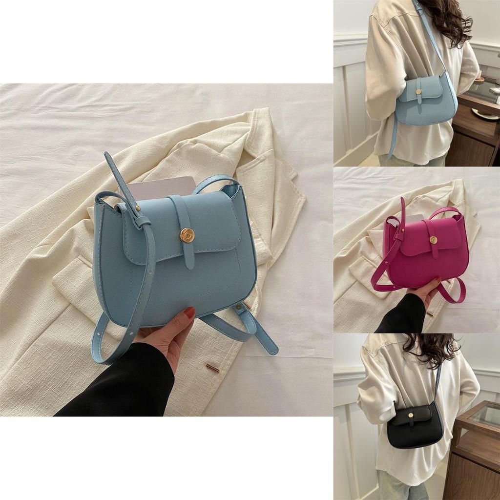 Popular Vintage Shoulder Bag With Street Style Element Stitching Line For Daily Match