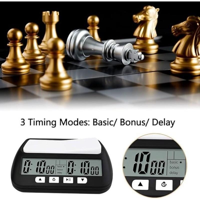3-In-1 Portable Professional Digital Chess Timer 3 Timing Modes Game Timer Multipurpose Chess Clock