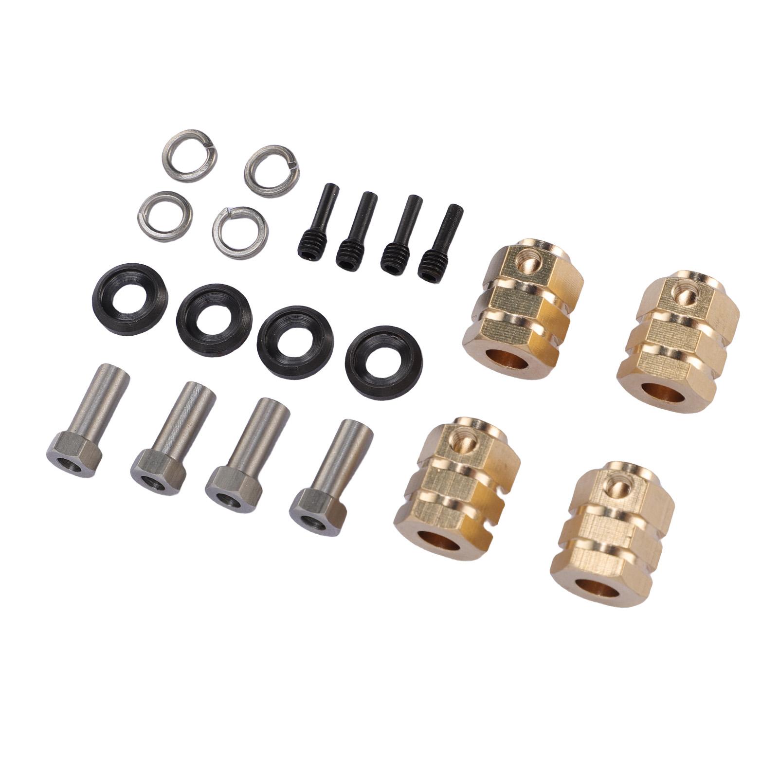 

Подовжувач колісної шестигранної маточини 15 мм, латунна колісна проставка, шестигранний адаптер приводу маточини для радіокерованого автомобіля 110