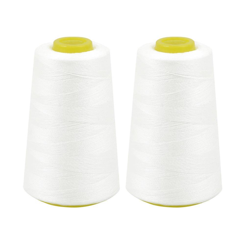 DIY Cones Spool 402 Sewing Thread 3000yards Black White Jeans Thread Sewing Thread Household