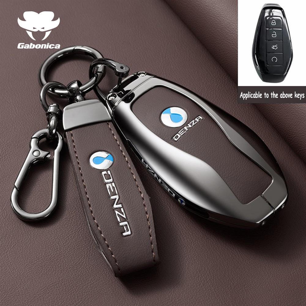 Fashion Car Key Case For Denza N9 D9 B5 B8   Keychain Smart Remote Protection Cover Shell Housing Holder Fob Accessories