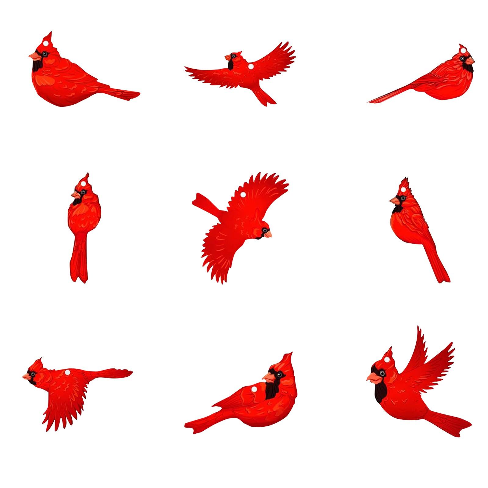 

27-Piece Parrot Christmas Tree Ornaments Vintage Parrot Decorations Wooden Christmas Tree Hanging Holiday Decor For Festive Occasions червоний