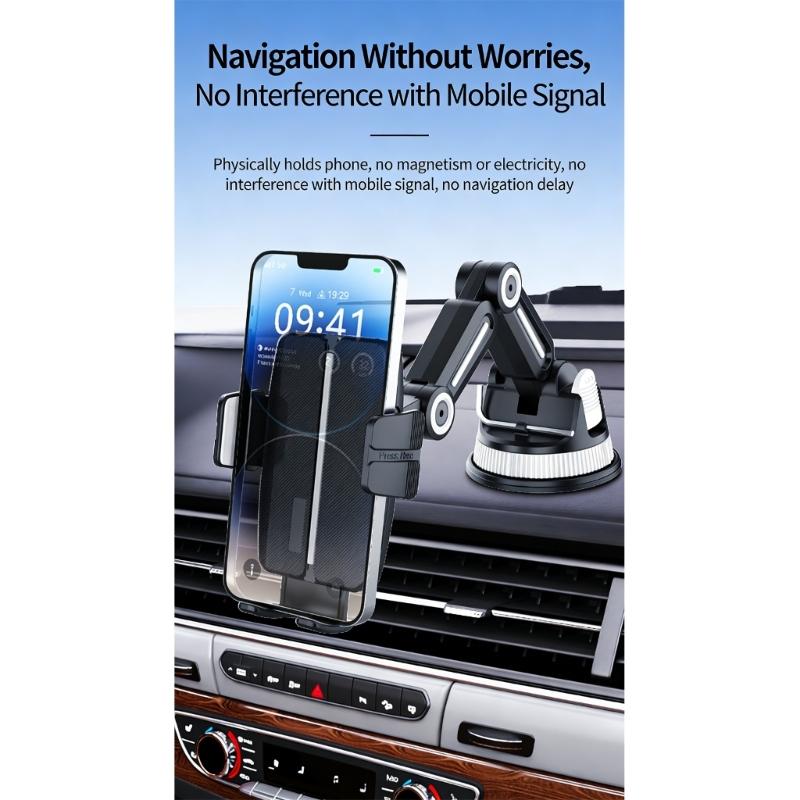 Car Phone Holder for Phone 17 16 15 14 Car Dashboard Mount Cellphone Holder Rotating Suction Cup Phone Stand