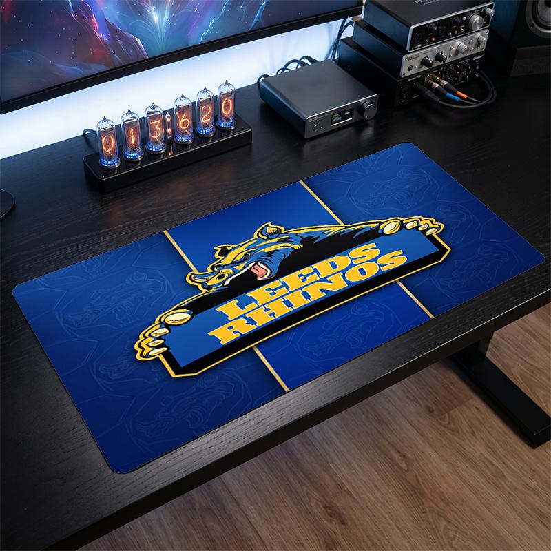 Leeds Rhinos Pattern Mousepad Anti?Slip Rubber Desk Pad For Gaming Working Desktop Decoration