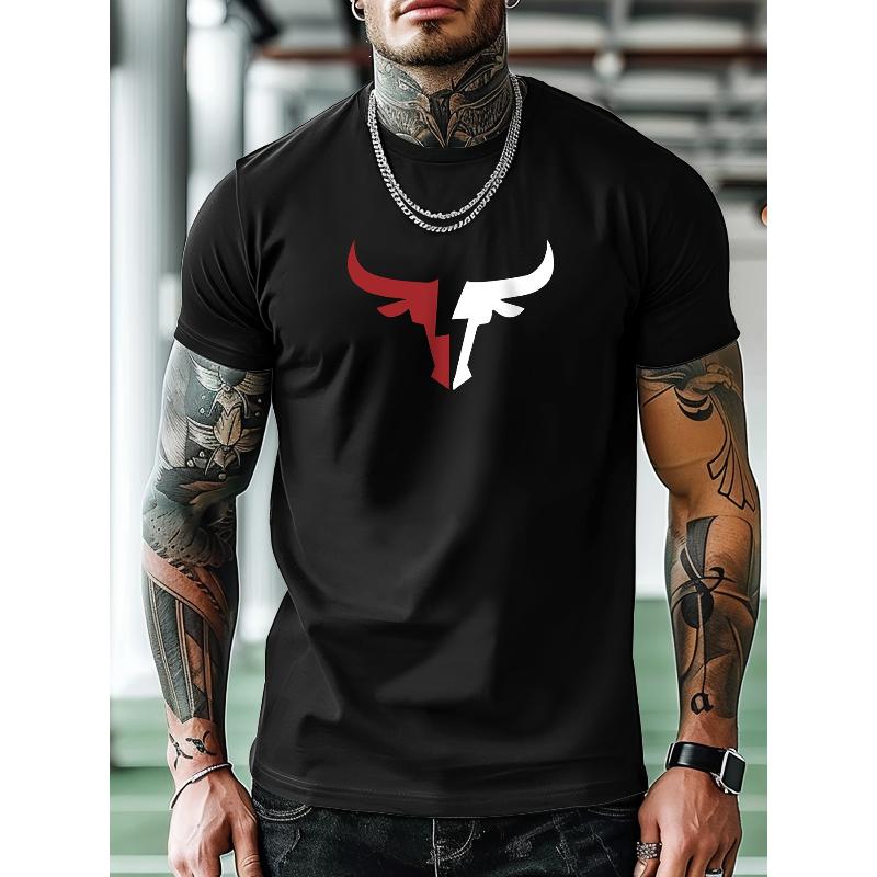 Специальное предложение: Повседневная мужская футболка, свободный крой, короткий рукав, летний топ L чёрный