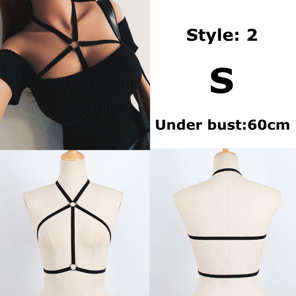 Noua Bralette Bustier Belt Lenjerie Sexy Bandage Sutien Cage Harness Push Up Crop Top