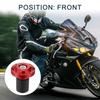 TUCKBOLD Motorcycle Handlebar End Plugs Aluminum Alloy 7/8" 22mm 32mm OD Fashionable | Front Handlebar Grip Cap Gear Balance Plugs Red 2pcs