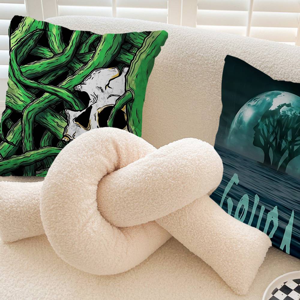 G-Gojira Band Pillow Gift Home Office Decoration Bedroom Sofa Car Cushion Cover Case 45x45