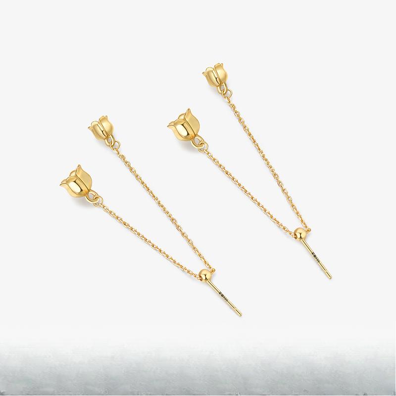 Longues boucles d'oreilles à franges Muguet Chaîne longues boucles d'oreilles