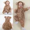 Piżama Onesie Przebranie Śpiochy Brązowy Miś Niemowlę 120: 95-105 Cm