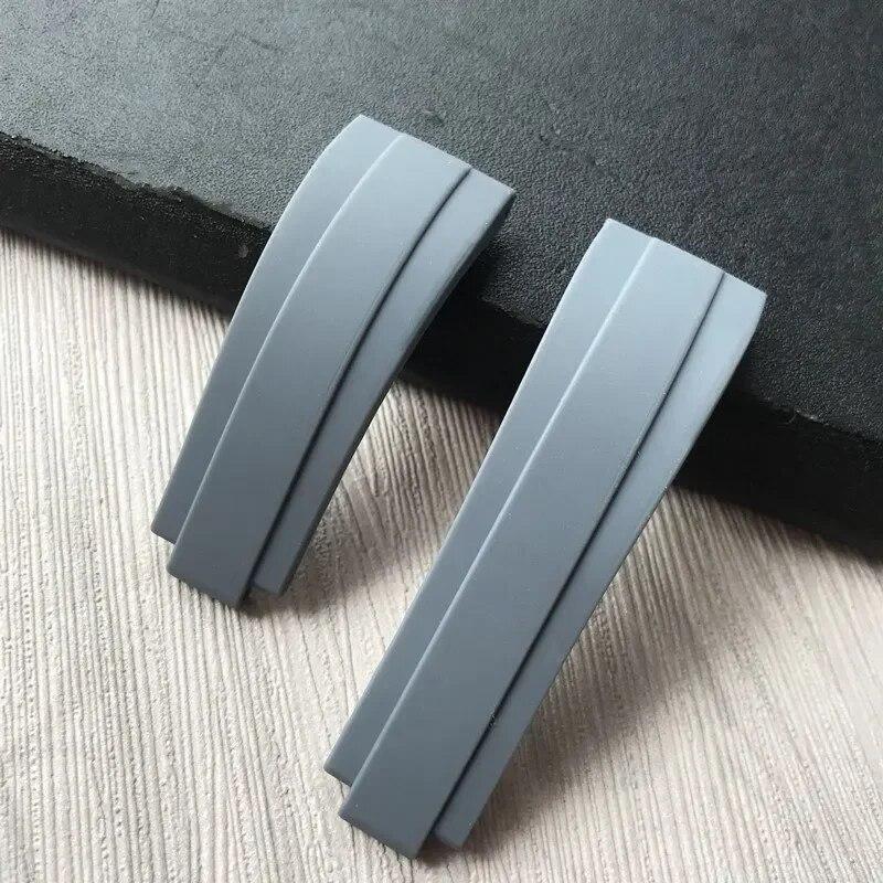 20 mm Naturkautschuk-Silikon-Uhrenarmband mit Schnalle für Rollenarmband Daytona Submariner DEEPSEA GMT SEAMARSTER OYSTERFLEX