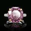 Product Jewelry Copper Bottom Gold Plated Simulation Rose Cut Light Luxury Ring Female 14 * 14