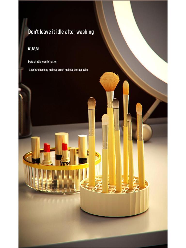 Silicone Makeup Brush & Blender Cleaning Kit with Drying Rack