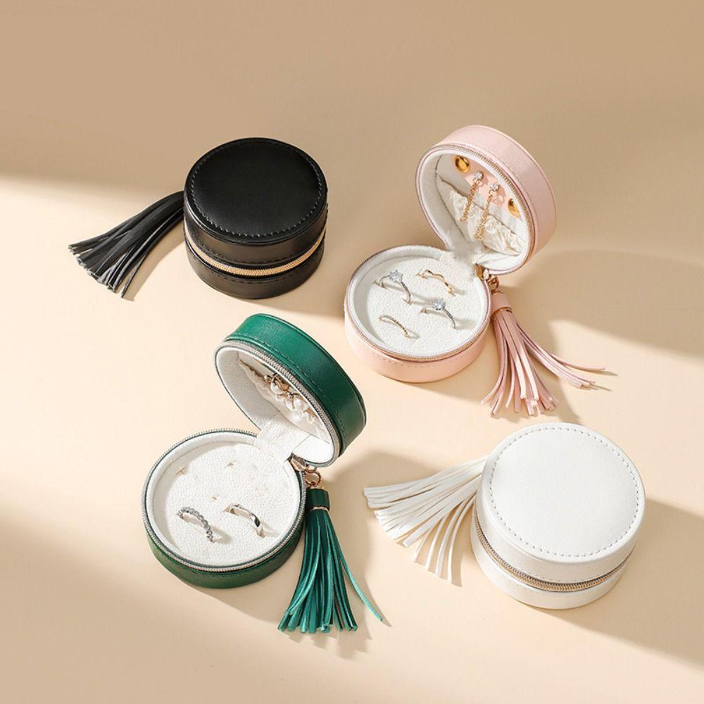 

Многофункциональный футляр для хранения сережек, колец с кисточками, упаковочная коробка, держатель для ювелирных изделий, отпуск зелёный