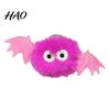 Romantic Gift for Women Halloween Bat Plush Keychain, Cute Devil Furry Pendant Party Decoration Bag Keys, Vintage Silver Alloy Key Ring, Spooky