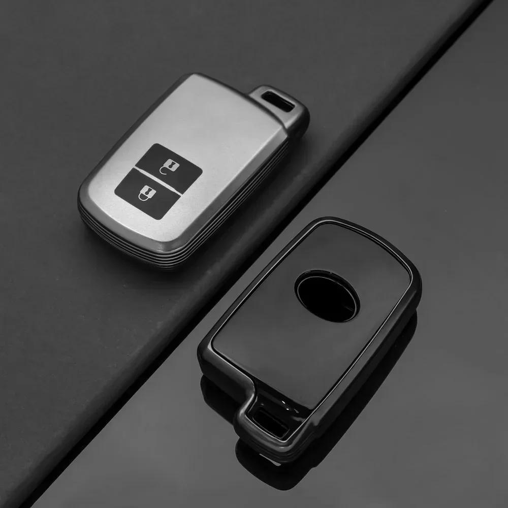 Soft Tpu Car Key Case For Toyota Prius Plus Auris Avalon Verso Rav 4 Corolla 2013 Yaris Hybrid 2Buttons Remote Keychain