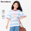 BARRY BANNY Girls' Cotton Bear Short Sleeve T-Shirt