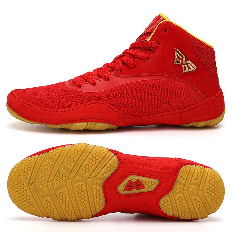 Scarpe Professionali da Pugilato Unisex Taglio Medio 2025 Taglia 39-46 Scarpe Sportive Sambo Scarpa da Wrestling Nera Scarpe da Arti Marziali