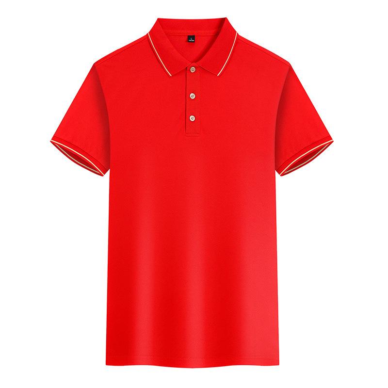 Short Sleeved Polo Shirt Men's Business T-shirt Couple Casual Men's Short Sleeved T-shirt