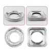 10pcThick Aluminum Foil Stove Burner Gas Oven Cover Reusable for Gas Stove Top Liners Oil-proof Cleaning Pad Square Round Mat
