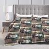 Dazai Bungo Stray Dogs Blanket Flannel Print  Multi-function Warm Throw Blanket for Bed Bedroom Bedspreads