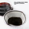 Dovhmoh Reusable Coffee Filter Mesh Paperless Coffee Filter Stainless Steel Cone Filter 3-4 Cup Coffee Drip Filter