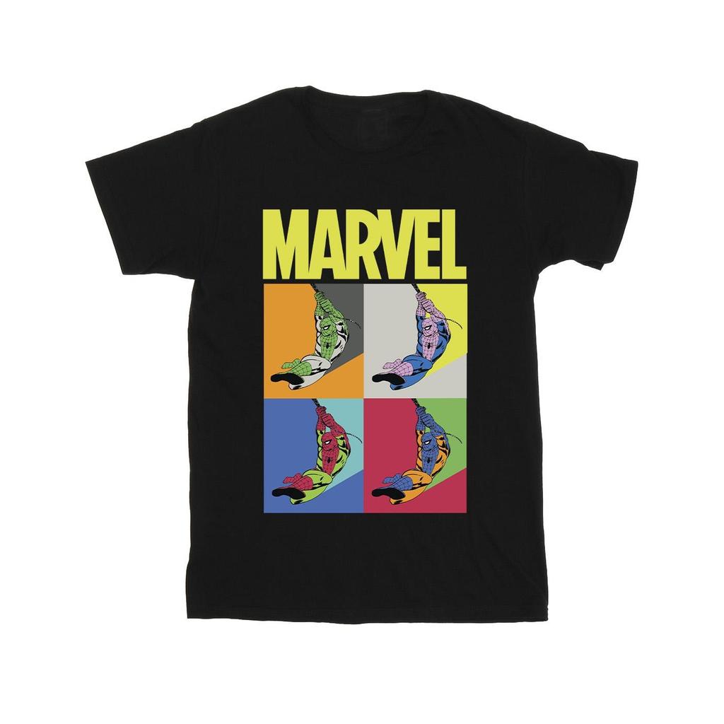 Marvel Mens Spider-Man Pop Art T-Shirt