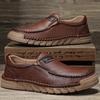 38-46 Men's Leather Casual Shoes Handmade Loafers Comfortable Men's Slip On Shoes Flat Moccasins Men's Sneakers