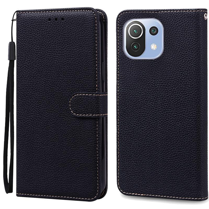 Mi 11 Lite Deksel For Xiaomi Mi 11 Lite 5G NE Lær Lommebok Flipdeksel For Xiaomi Mi 11 Lite Deksel Mi11 11i Cover Coque Fundas