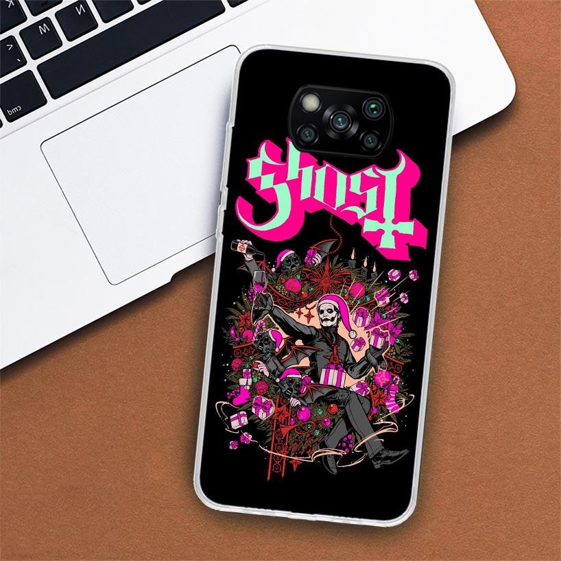 Ghost Papa Emeritus Phone Case For Xiaomi Poco X3 Nfc X4 Gt X5 Pro M5S M4 M3 M2 F5 F4 F3 F2 F1 Mi Note 10 Fundas Shell