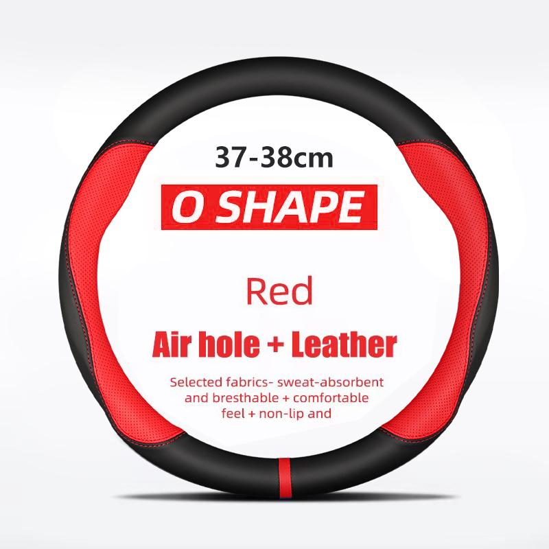 For Opel OPC ASTRA CORSA INSIGNIA MOKKA VECTRA GTC Tigra Carbon fiber Leather Car Steering Wheel Cover 37-38cm Auto Accessories