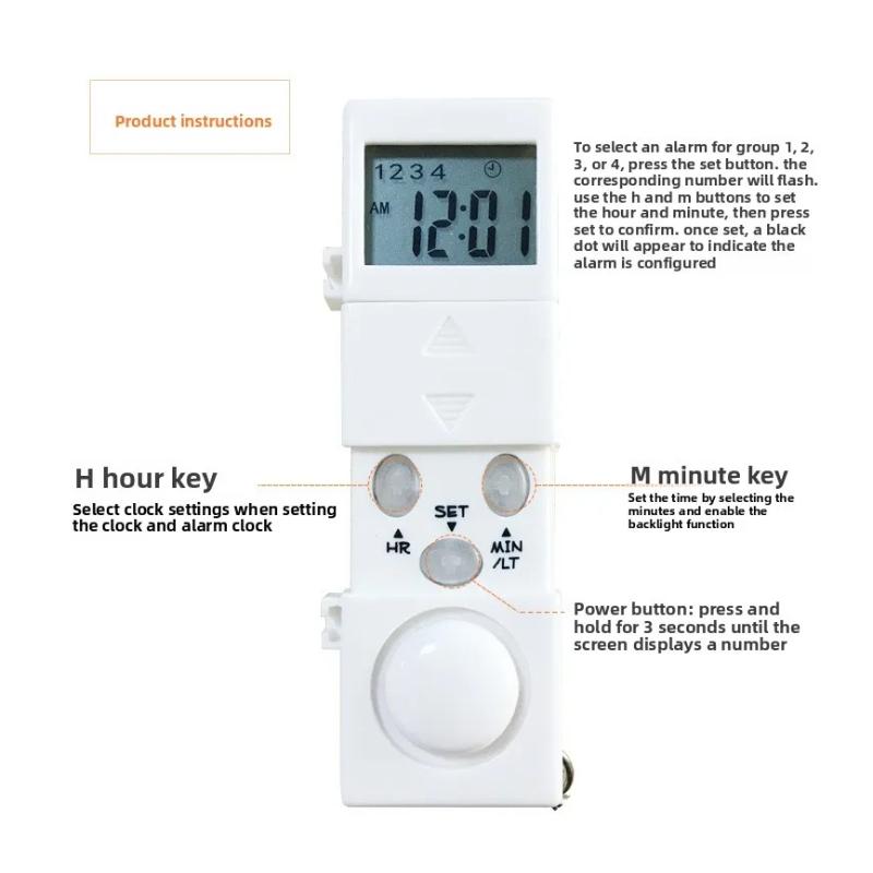 Intelligent Timed Reminder Medicine Box 28 Compartment Weekly Smart Pill Box with Sound Alarm for Elderly Medicine Reminder
