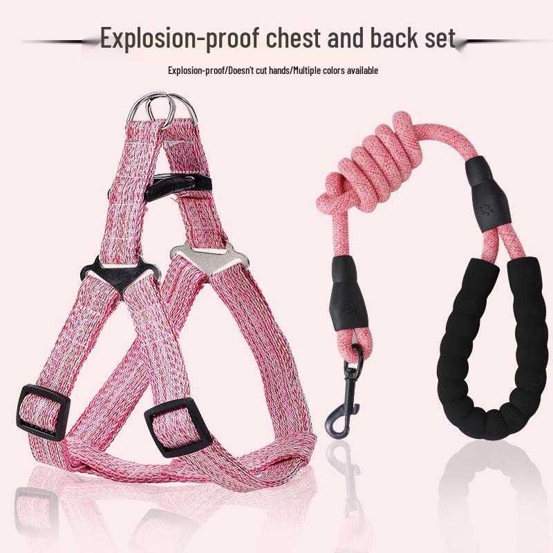 

JINGRUIXIANG Adjustable Anti-Pull Pet Harness & Leash Set S (3-8 jin)