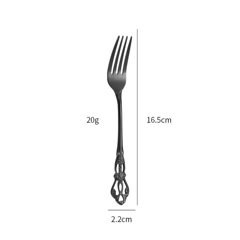 European Style Stainless Steel Steak Knife, Fork, and Spoon Set for Western Restaurant or Household Use
