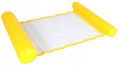 Inflatable Water Hammock Mattress Pool Lounge Floating Inflatable Yellow