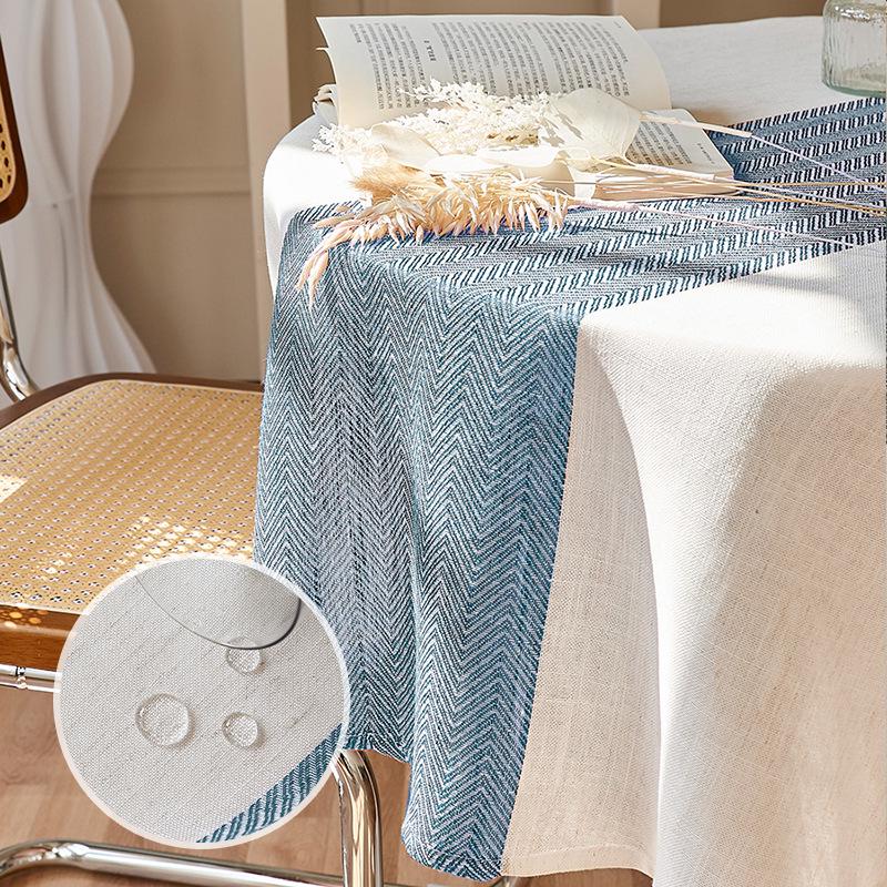 Față de masă impermeabilă și rezistentă la praf din bumbac-in de stil nordic - Rectangulară, Husă rezistentă la uzură pentru măsuță de cafea