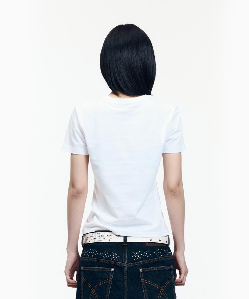 AAKAM Western Vest Half Top (White)