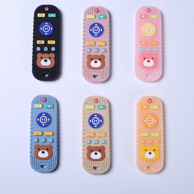 Silicone Remote-Controlled Toy Baby Teether with Cartoon Design to Help Relieve Your Baby's Stress