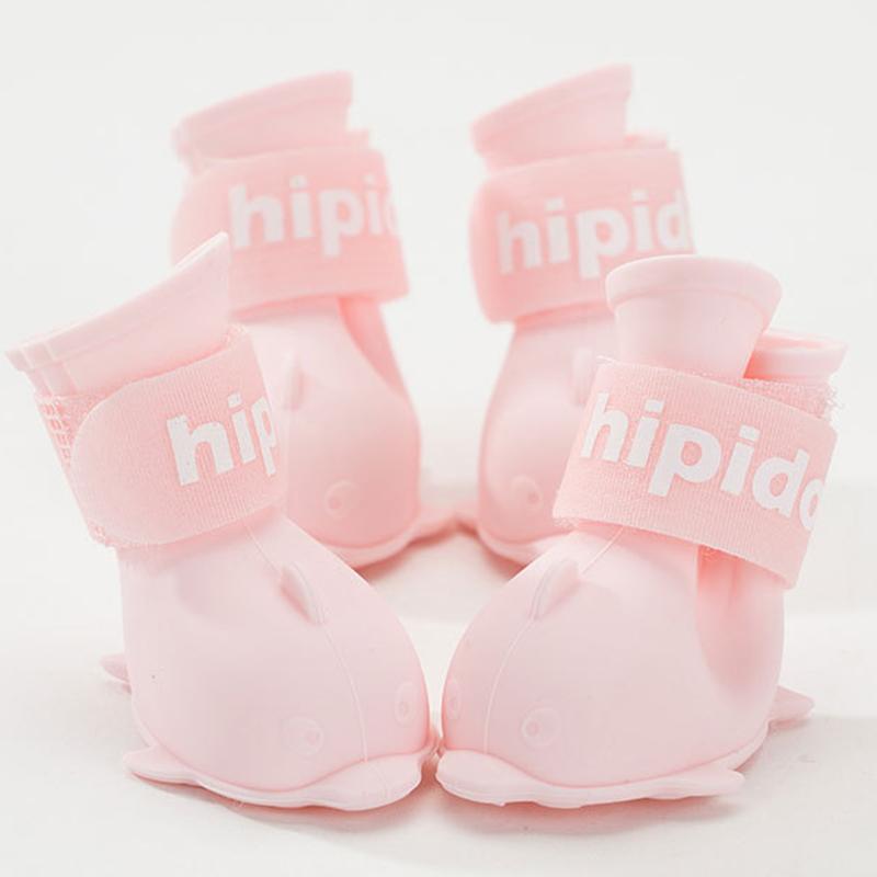 Pet Dog Rainshoes Waterproof Silicone Dog Shoes Anti-skid Boots for Small Medium Large Dogs Cats Rainy Days