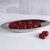 Luxury Metal Crystal Dessert Plate, High Footed Stainless Steel Plate, Fruit Plate, Decorative Ornaments, Restaurant Utensils