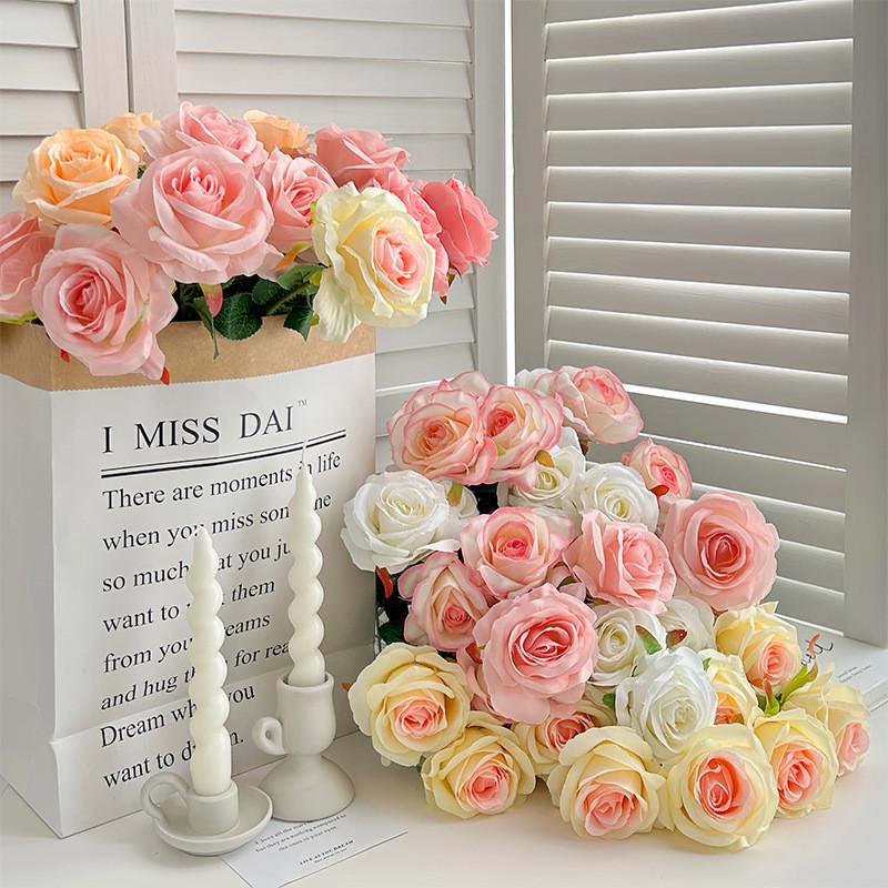 Elegant Artificial Silk Roses For Wedding Centerpieces And Home Styling
