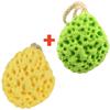 Soft Honeycomb Shower Sponge Ball Water Expandable Foaming Body Exfoliator Cleansing Bath Ball Hanging Design Bathroom Gadget