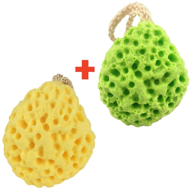 Soft Honeycomb Shower Sponge Ball Water Expandable Foaming Body Exfoliator Cleansing Bath Ball Hanging Design Bathroom Gadget