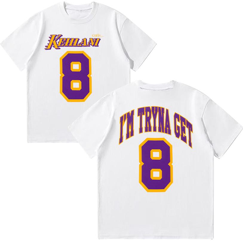 Kehlani 8 Tee Harajuku Graphic T Shirts Unisex High Quality Cotton Clothing Summer Women Men Fashion Casual Short Sleeve Y2K Top