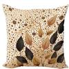 Golden - Brown Leaf Shadows, Autumn - Themed PillowcasesBedroom Sofa Decorative Cushion Cover with Zipper Pillowcase
