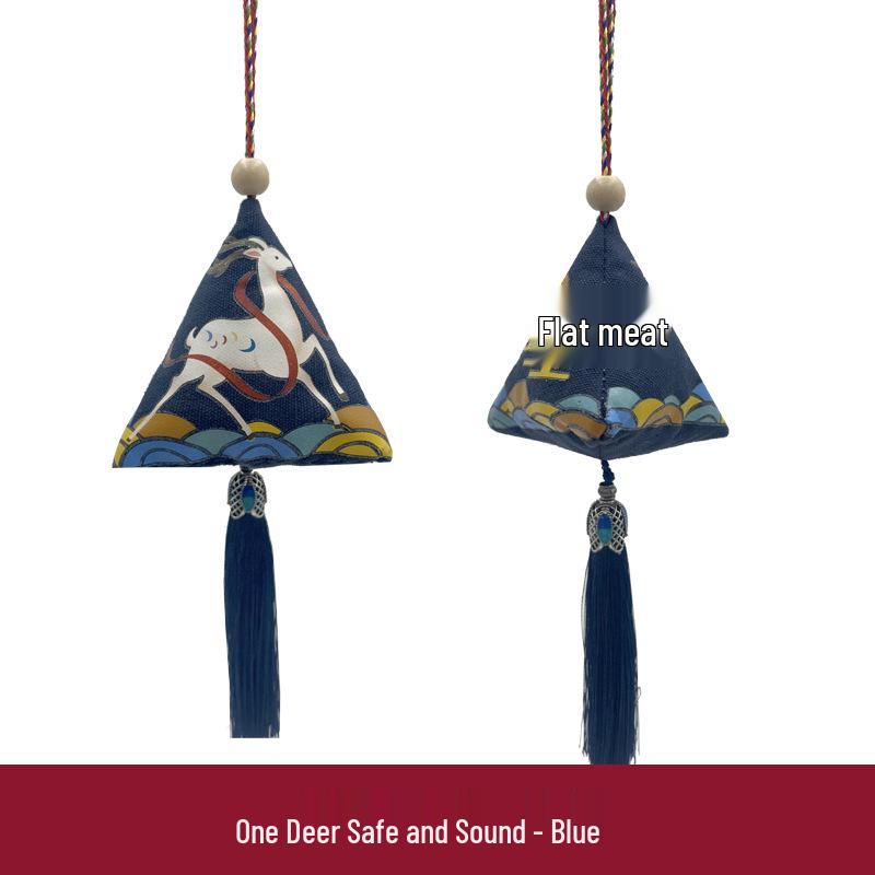 Handmade Zongzi Sachet with Tassel: Mugwort Mosquito Repellent Dragon Boat Festival Gift